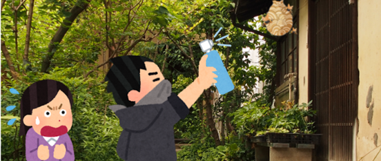 スズメバチの巣を自分で安全・・の画像